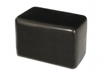 Kappe für Rechteckrohre 50x100mm aus Weich-PVC schwarz