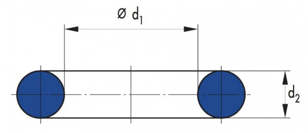 O-Ring 6,07x1,78mm FKM80 schwarz