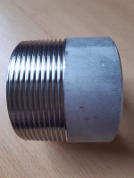 Anschweißnippel 2" - 50mm lang DIN 2999 aus Edelstahl