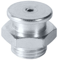 Flachschmiernippel M1 M6x1 / SW17 / Kopf-Ø: 16mm