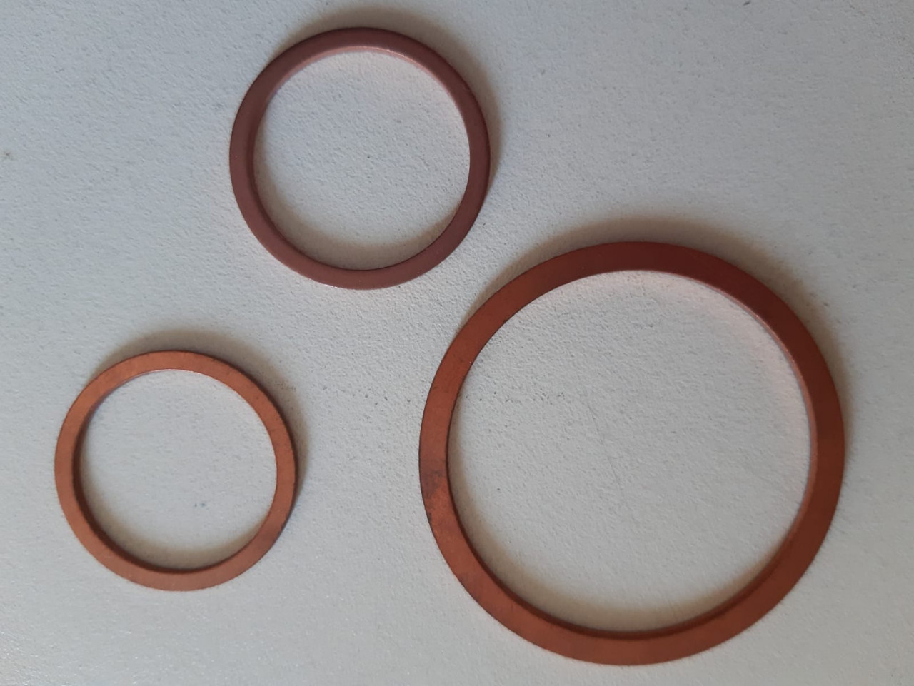 Flachdichtungsring 21x27x1,5mm Kupfer