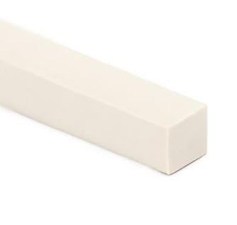 Vierkantschnur 15x15mm Silikon-Moosgummi hell (2,7m - Restlänge !)