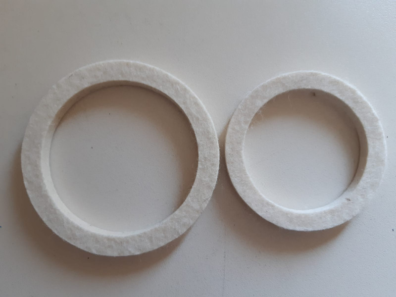 Flachdichtungsring 55x71x6,5mm Filz